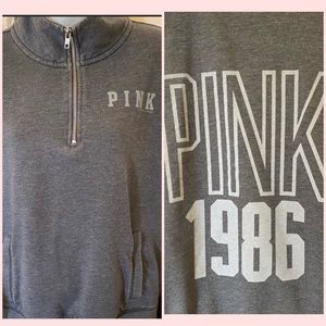Pink by Victoria’s Secret Pullover 1/4 Zip Neck
